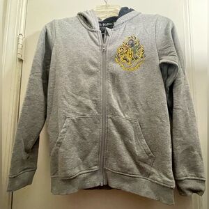 Gray Kids Harry Potter zip up hoodie